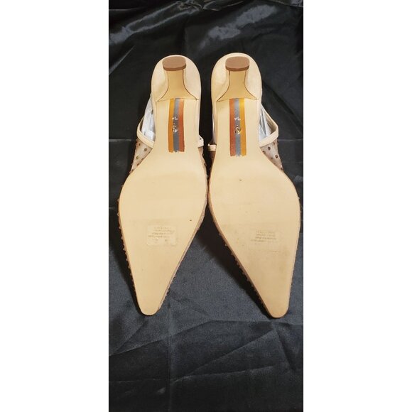 Sam Edelman Womens Bianka Slingback Pump (Beechwood Glitz Mesh) Size 9.5 - Picture 6 of 9